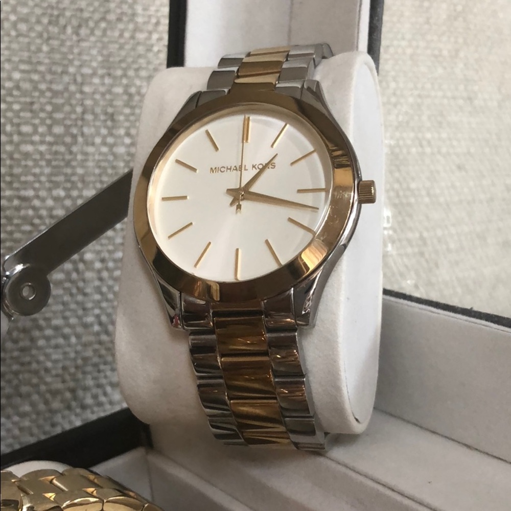 Two tone Michael Kors watch